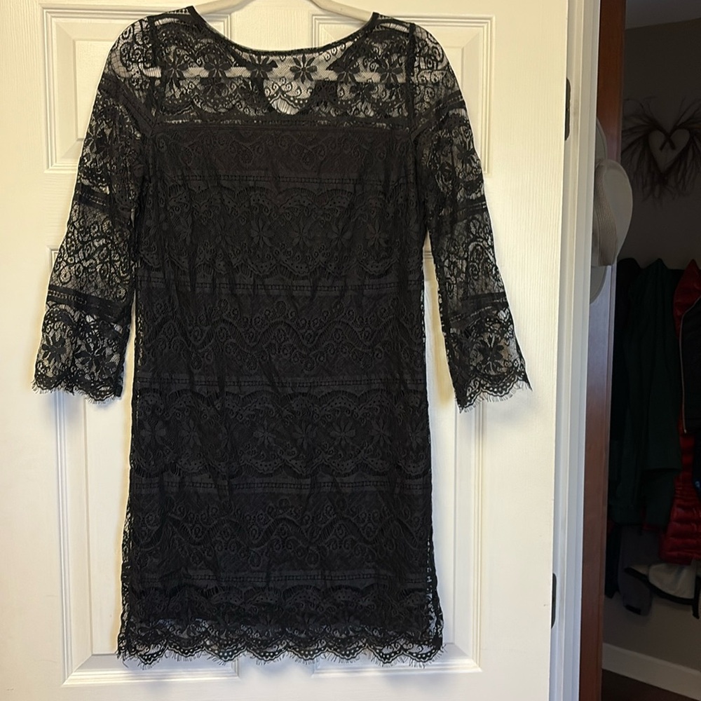 Black Lace Dress Max Studio size S small